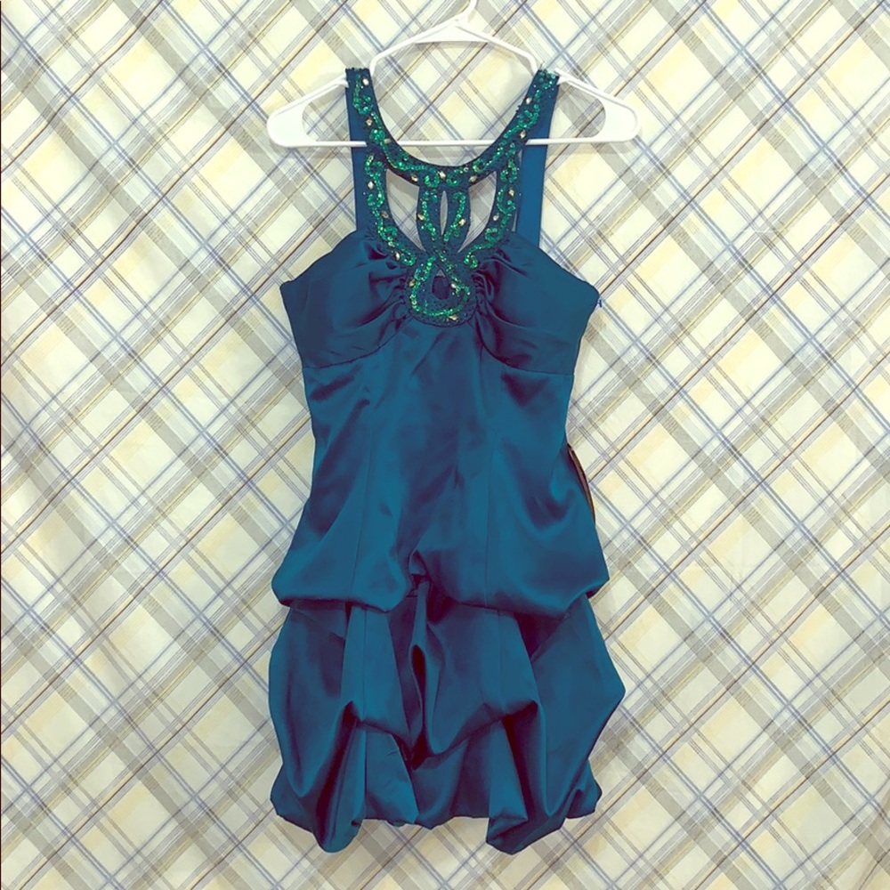 Gorgeous Teal Masquerade dress!